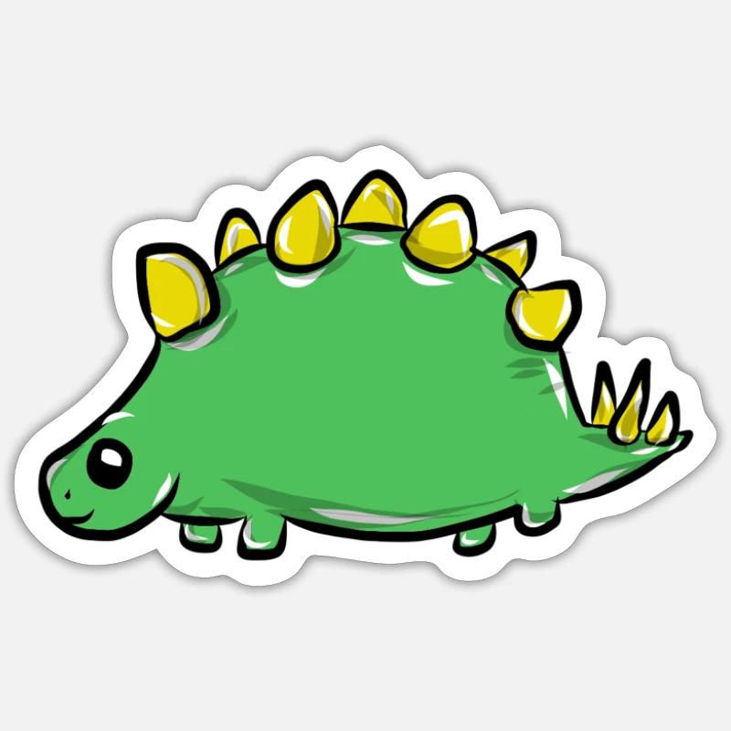dinosaur - Sticker size S (10 x 10 cm) - white matte