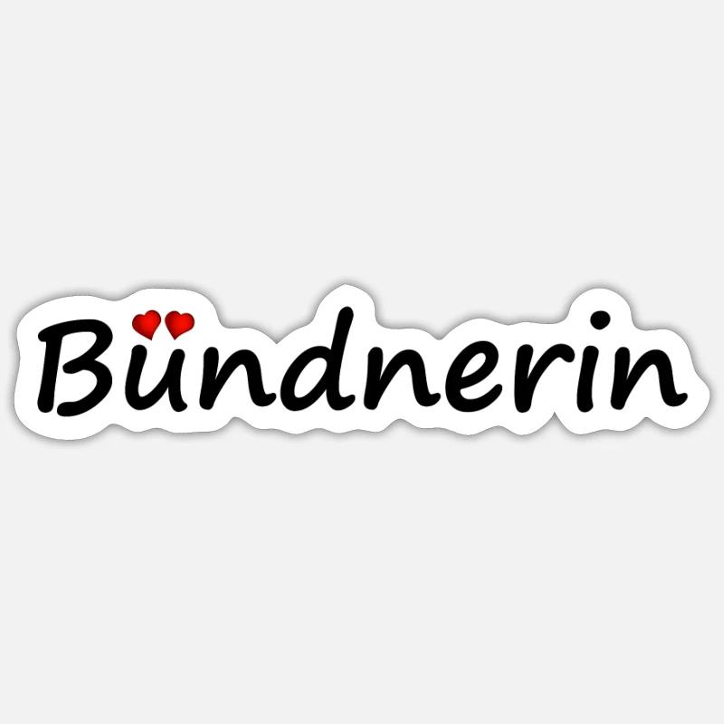 des Grisons - Sticker taille S (10 x 10 cm) - blanc mat