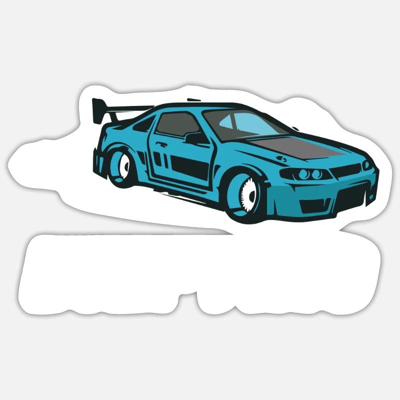Drifting - Sticker size S (10 x 10 cm) - white matte