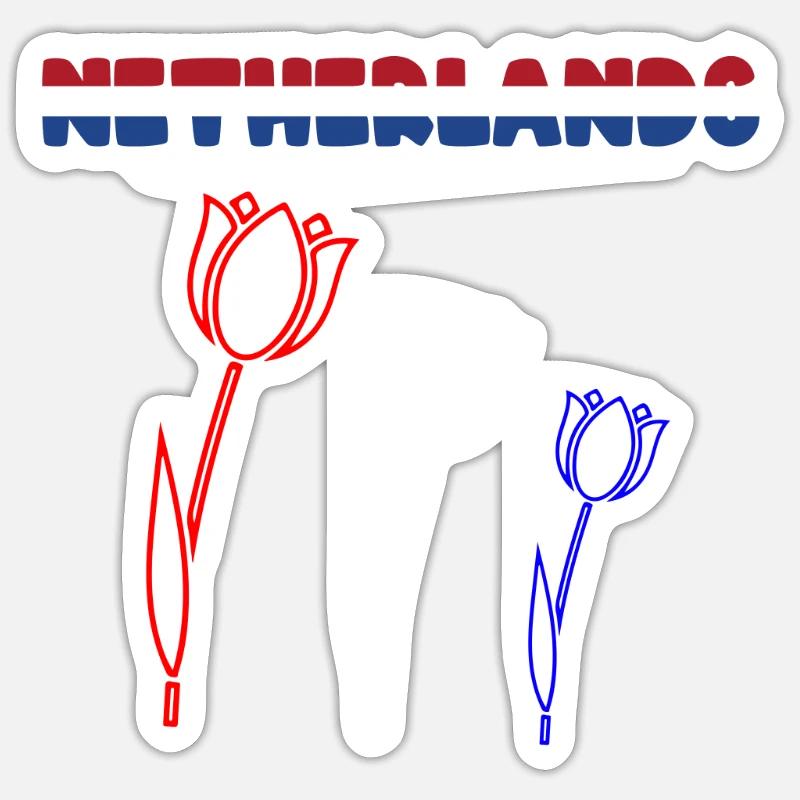 Netherlands - Sticker size S (10 x 10 cm) - white matte