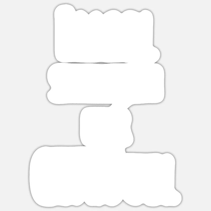 Engel - Sticker Größe S (10 x 10 cm) - Mattweiß