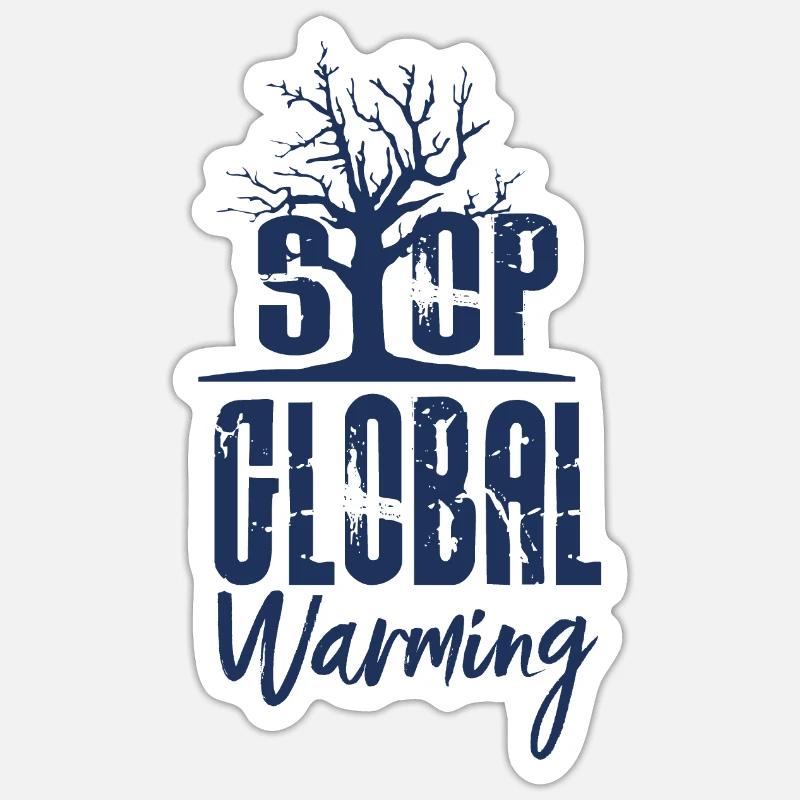 Climate change Sticker size S (10 x 10 cm)