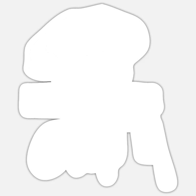 Kochen - Sticker Größe S (10 x 10 cm) - Mattweiß