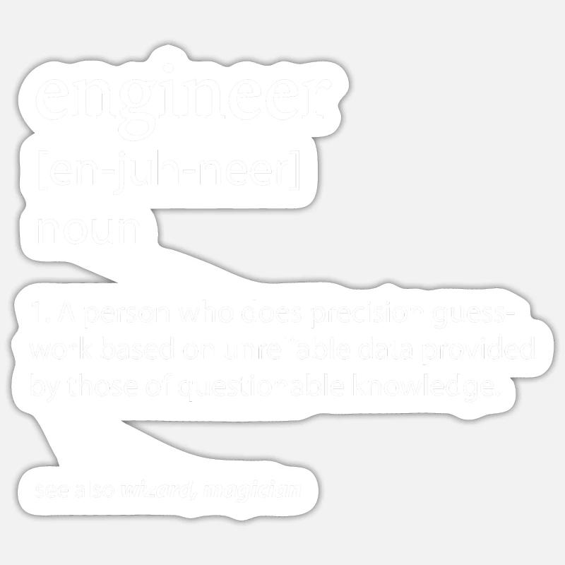 Engineer Sticker size S (10 x 10 cm)