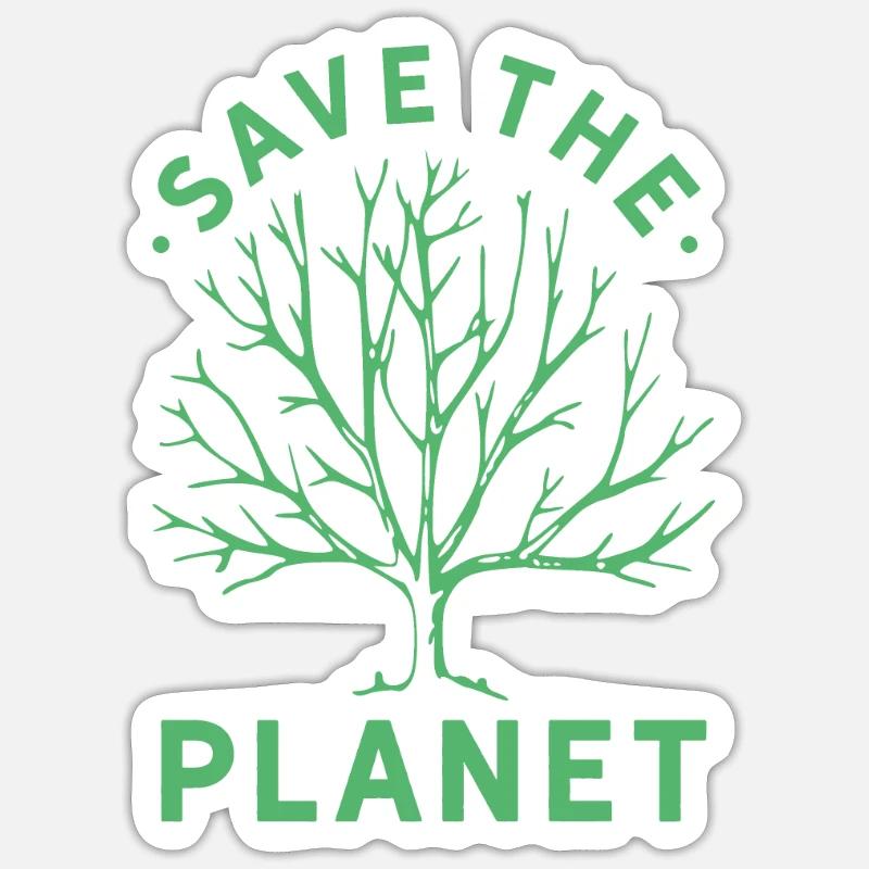 Climate Saving the environment Global warming Climate change Sticker size S (10 x 10 cm)
