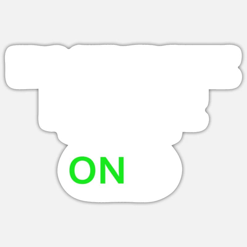 Burpee Mode ON Sticker size S (10 x 10 cm)