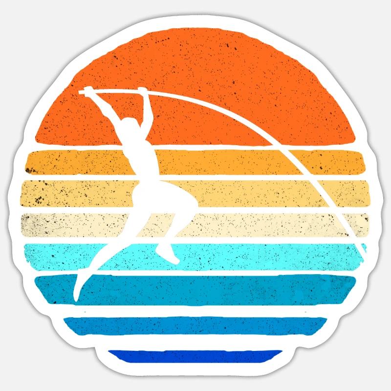 Pole vault Sticker size S (10 x 10 cm)