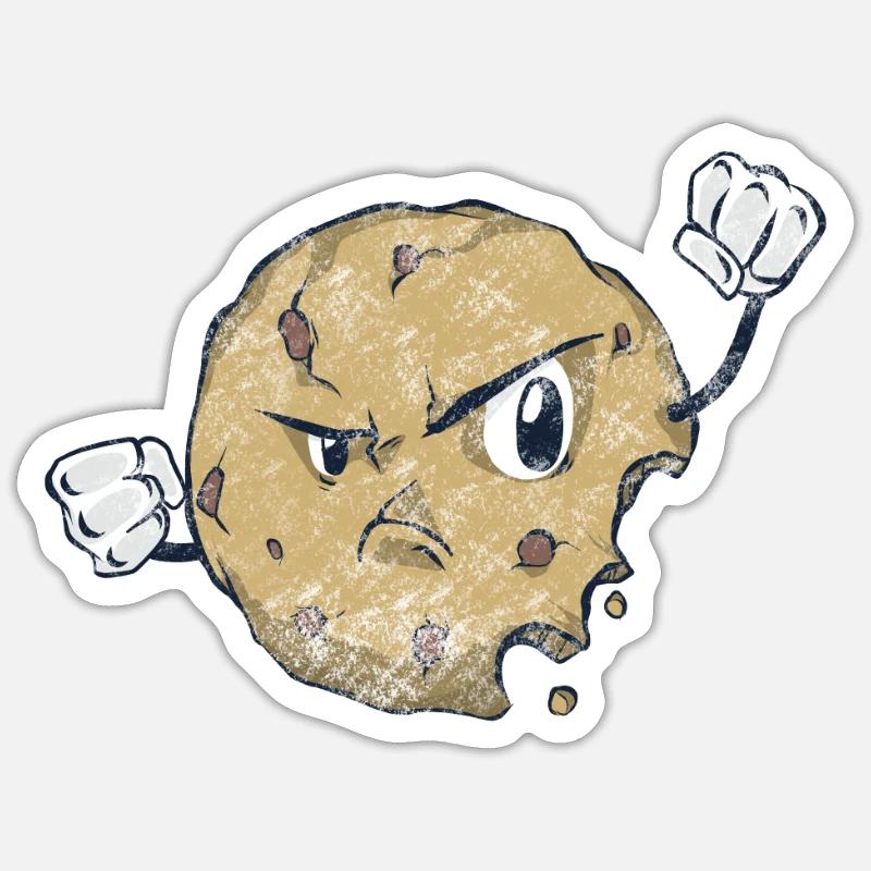 Mad biscuit - Sticker size S (10 x 10 cm) - white matte
