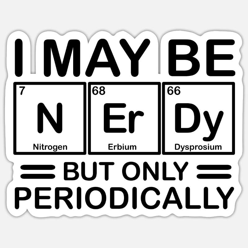 École de chimie Uni - Sticker taille S (10 x 10 cm) - blanc mat