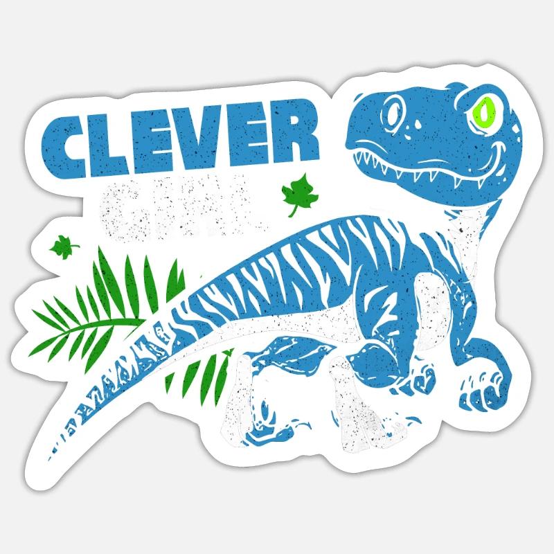 Velociraptor - Sticker size S (10 x 10 cm) - white matte