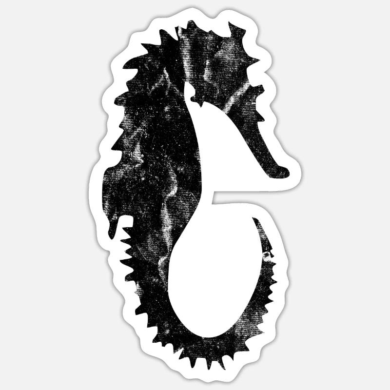 Hippocampe Sticker taille S (10 x 10 cm)
