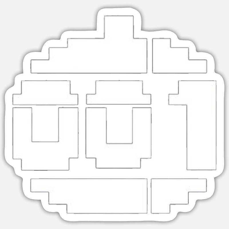 Paradroid 001Retro Computer Game Hero 80s Sticker size S (10 x 10 cm)