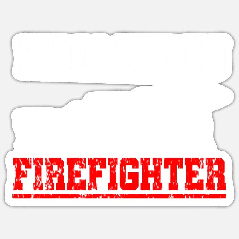 Feuerwehr Evolution - Sticker Größe S (10 x 10 cm) - Mattweiß