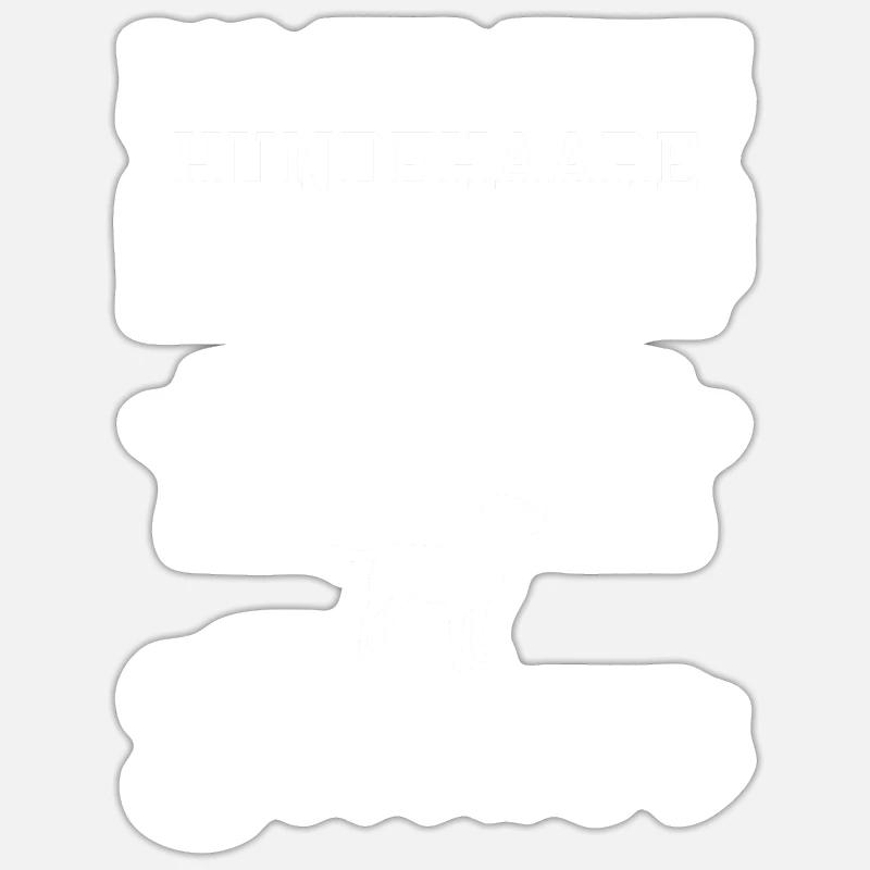 Labrador - Sticker Größe S (10 x 10 cm) - Mattweiß