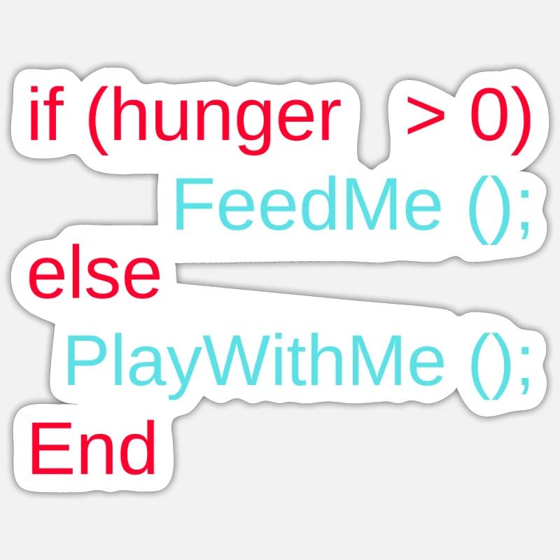 Drôle cadeau programmeur bébé nerds Sticker taille S (10 x 10 cm)