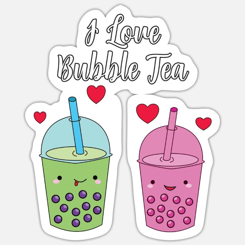 Bubble Tea Sticker Größe S (10 x 10 cm)