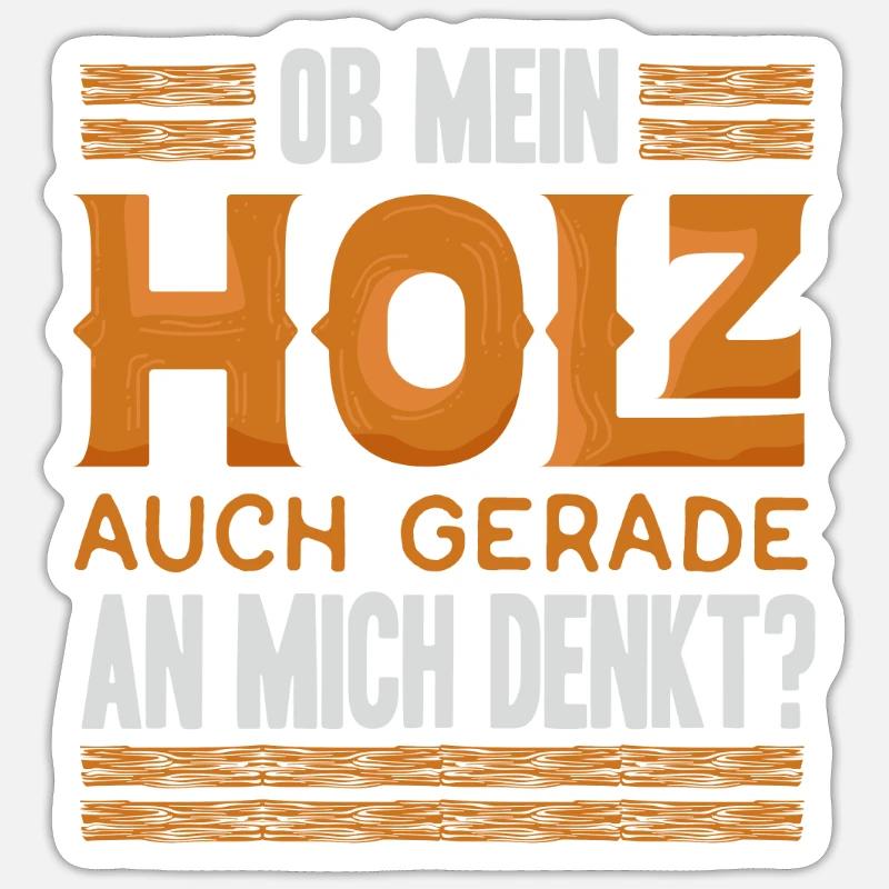 Forestier forestier forestier bûcheron bûcheron Sticker taille S (10 x 10 cm)