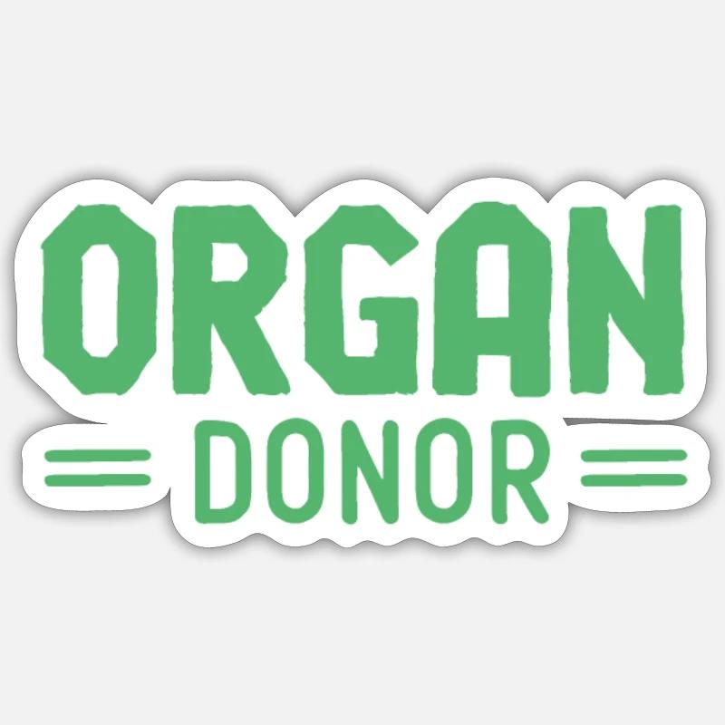 Donate organs Sticker size S (10 x 10 cm)
