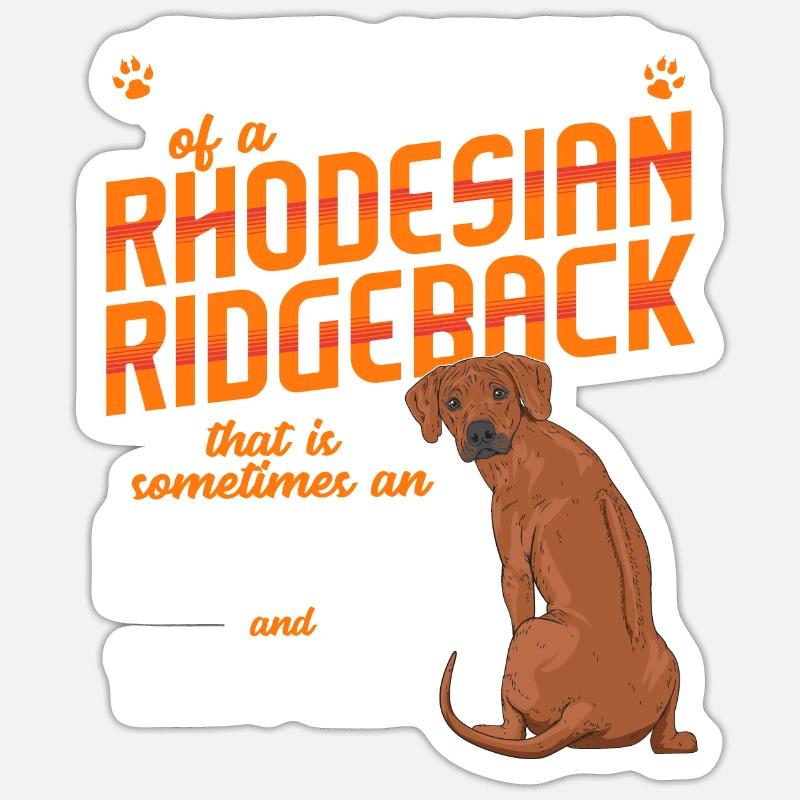 Rhodesian Ridgeback Sticker taille S (10 x 10 cm)