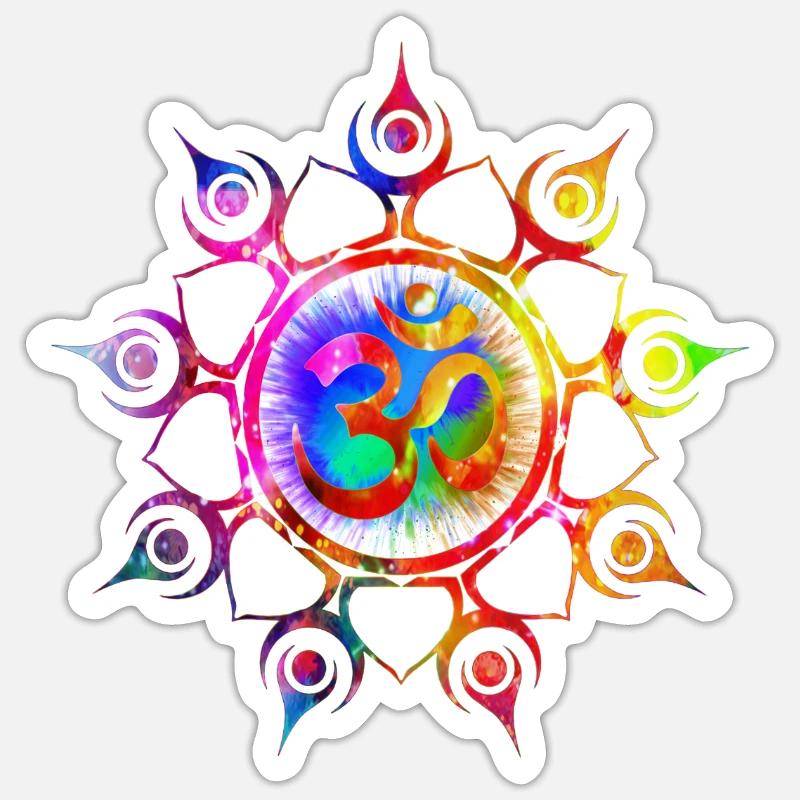 OM - Sticker size S (10 x 10 cm) - white matte