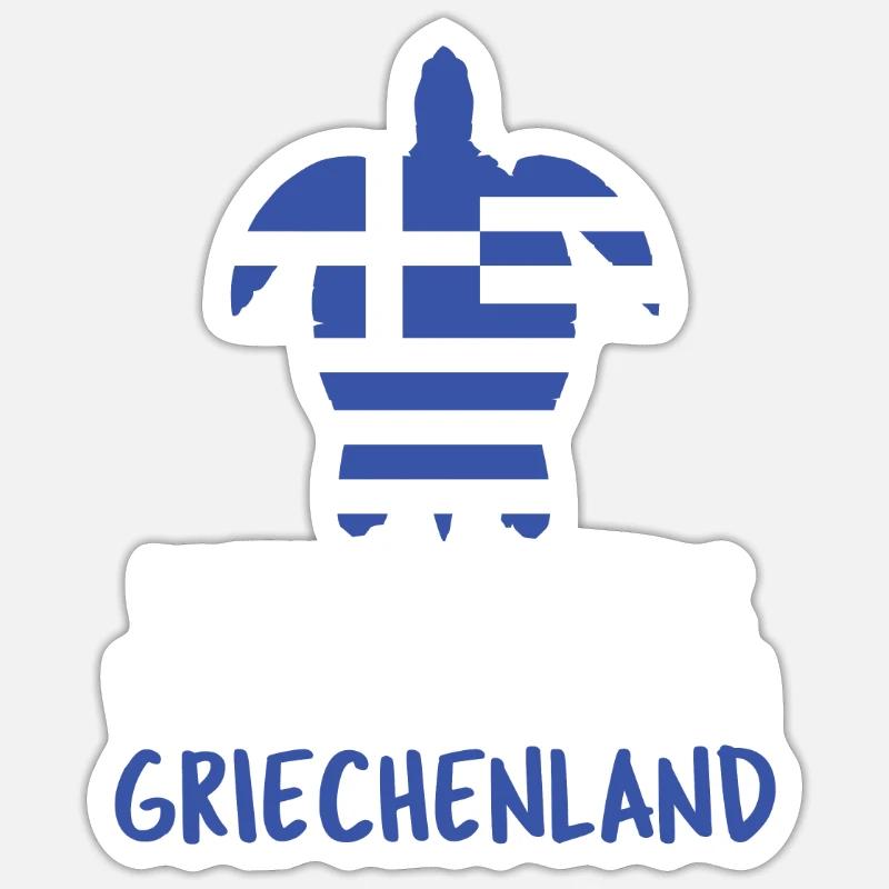 Greece - Sticker size S (10 x 10 cm) - white matte