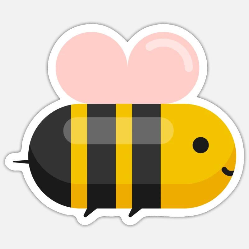 Bee Sticker size S (10 x 10 cm)