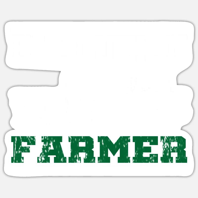 Evolution du paysan tracteur Sticker taille S (10 x 10 cm)