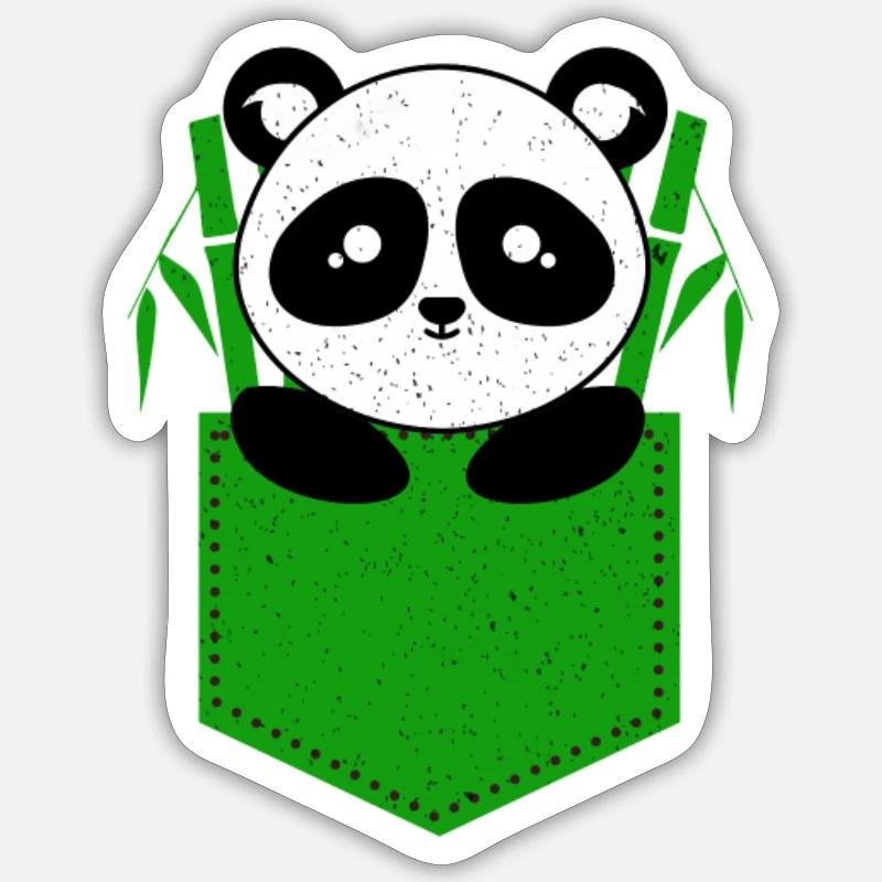 Panda - Sticker size S (10 x 10 cm) - white matte
