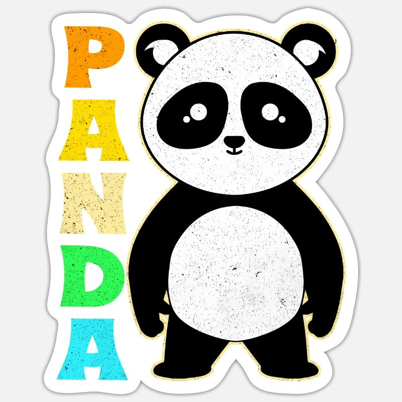 Panda - Sticker size S (10 x 10 cm) - white matte