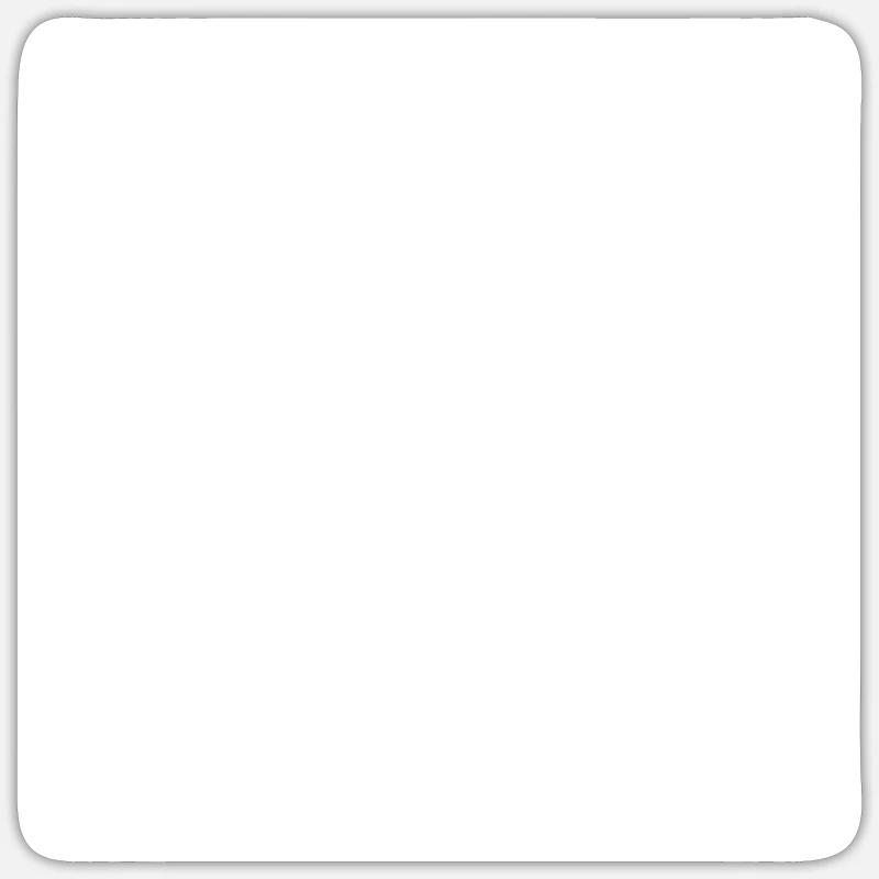 weißes Quadrat I Checkbox - Sticker taille S (10 x 10 cm) - blanc mat