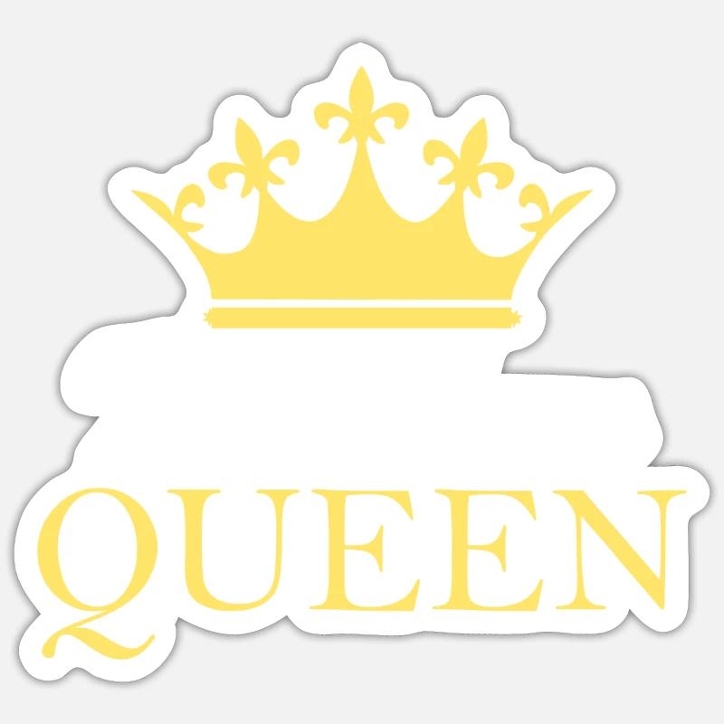 Kitchen Queen - Sticker size S (10 x 10 cm) - white matte