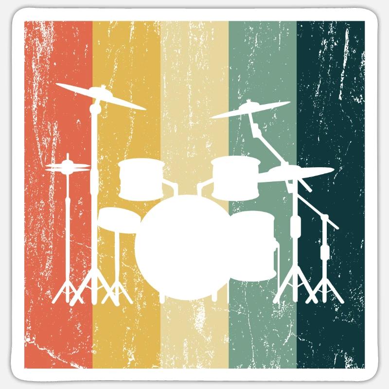 Drummer Raggae Percussion Drummer Gift Sticker size S (10 x 10 cm)
