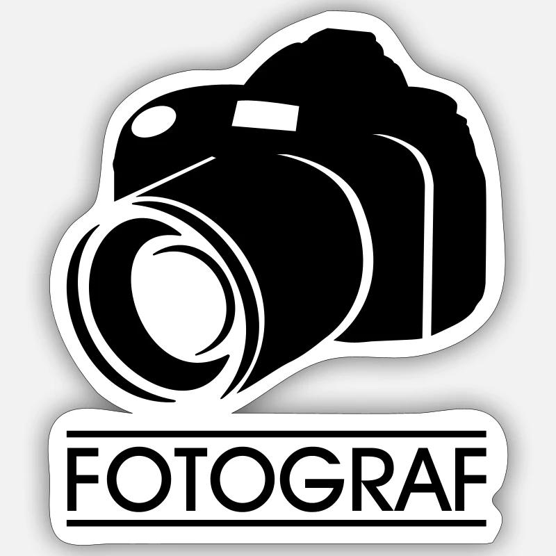 fotograf Sticker Größe S (10 x 10 cm)