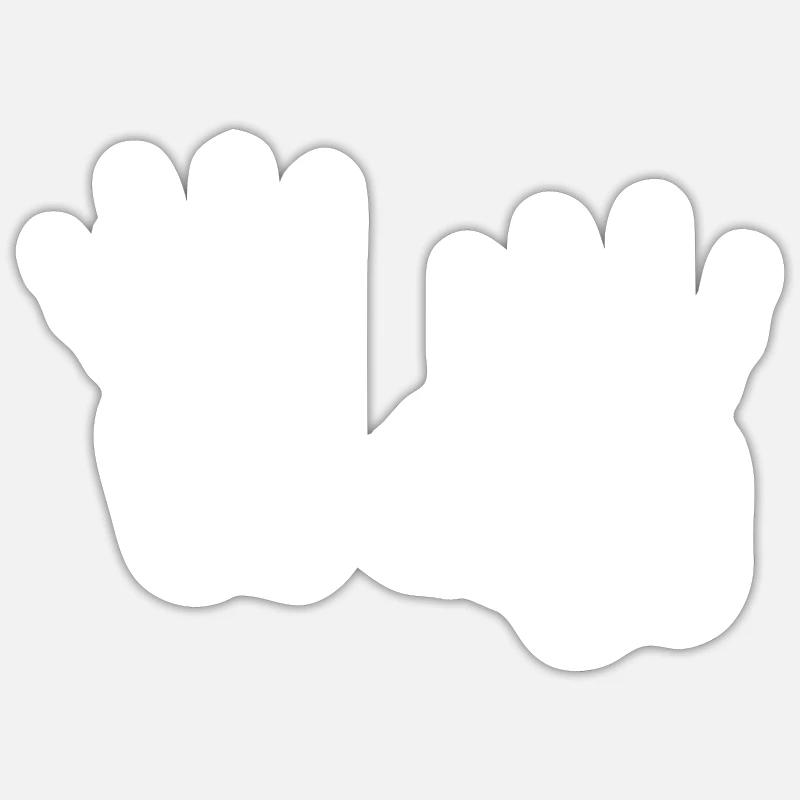 Boulderer Klettern Bouldern Kletterer - Sticker size S (10 x 10 cm) - white matte