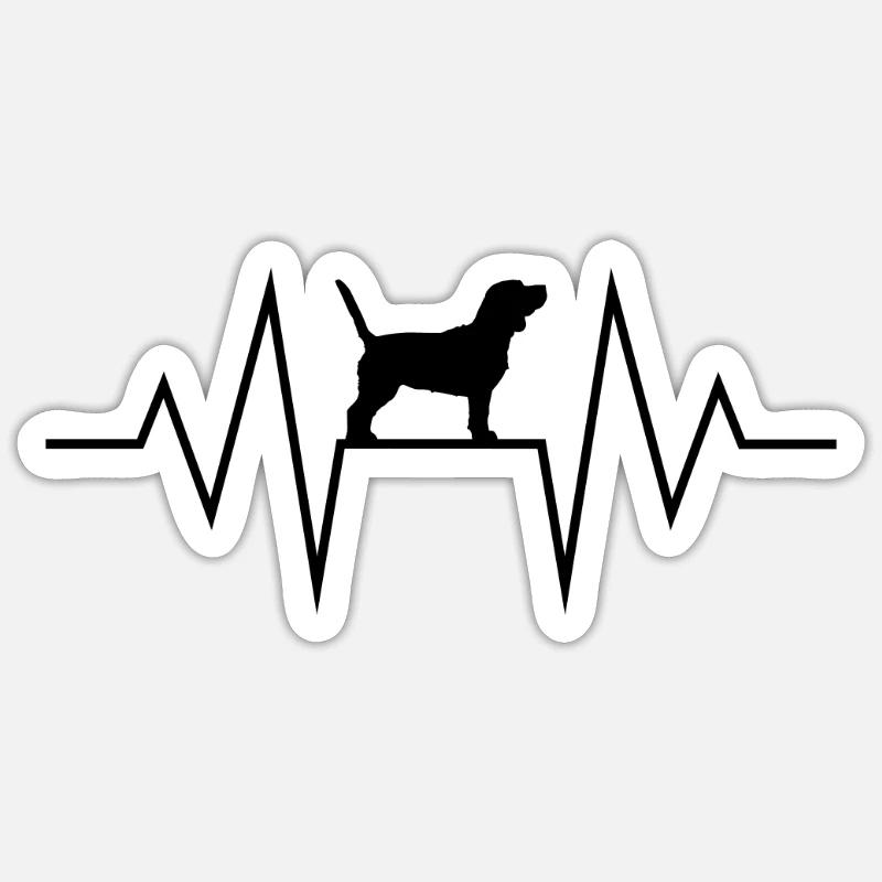 Beagle - Sticker size S (10 x 10 cm) - white matte