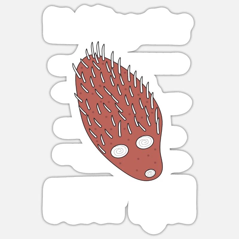 Lieblingstier Mettigel Fleischesser Fleischfresser Sticker Größe S (10 x 10 cm)