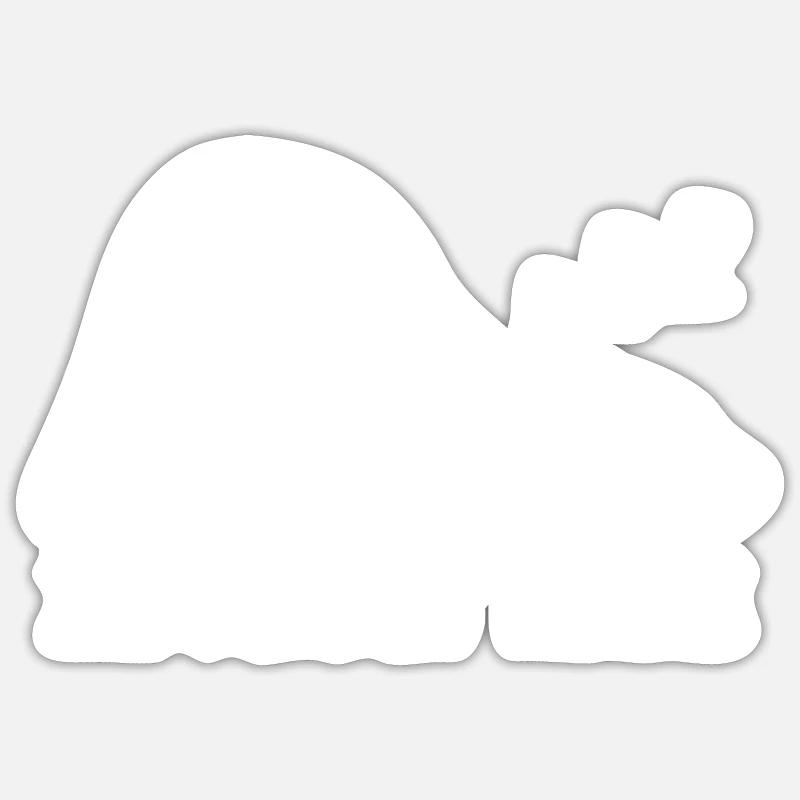 porter - Sticker taille S (10 x 10 cm) - blanc mat