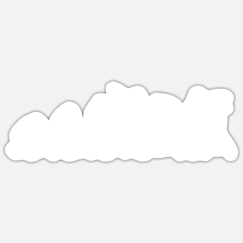 Batteur Batteur Evolution - Sticker taille S (10 x 10 cm) - blanc mat