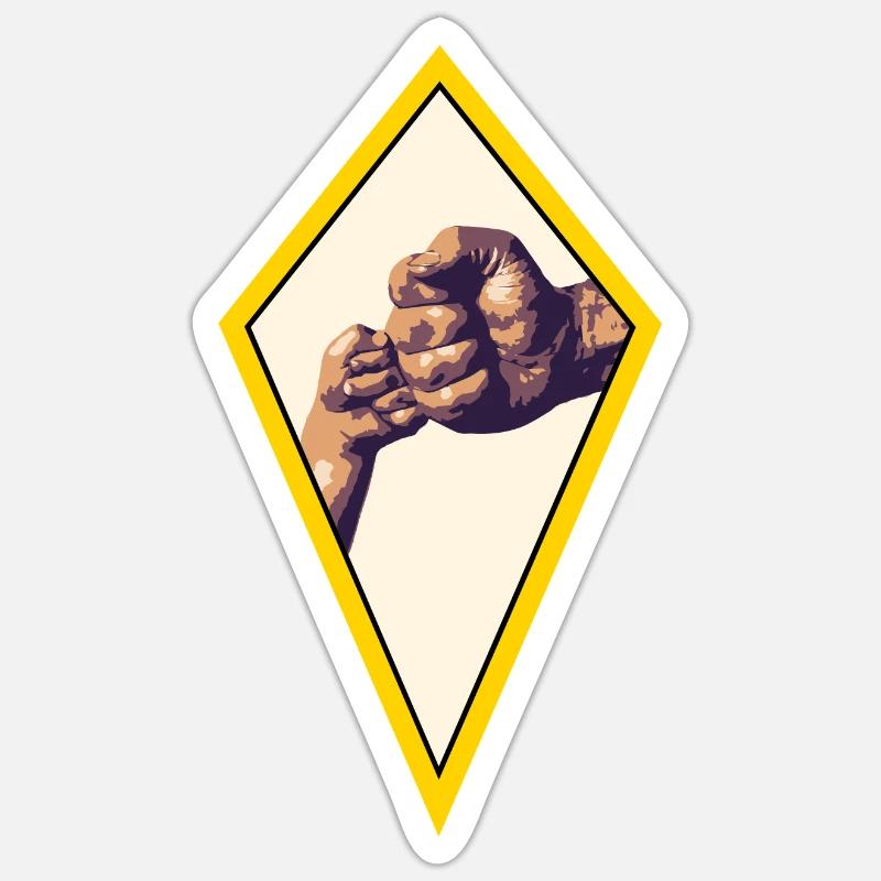 Father and son Faust - Sticker size S (10 x 10 cm) - white matte