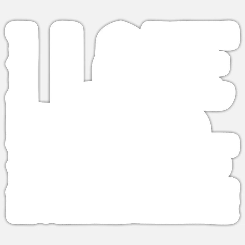 Motorrad - Sticker Größe S (10 x 10 cm) - Mattweiß