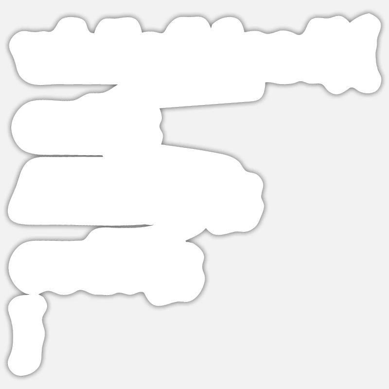 Programmation d'un jeu de mots pour développeur informatique - Sticker taille S (10 x 10 cm) - blanc mat