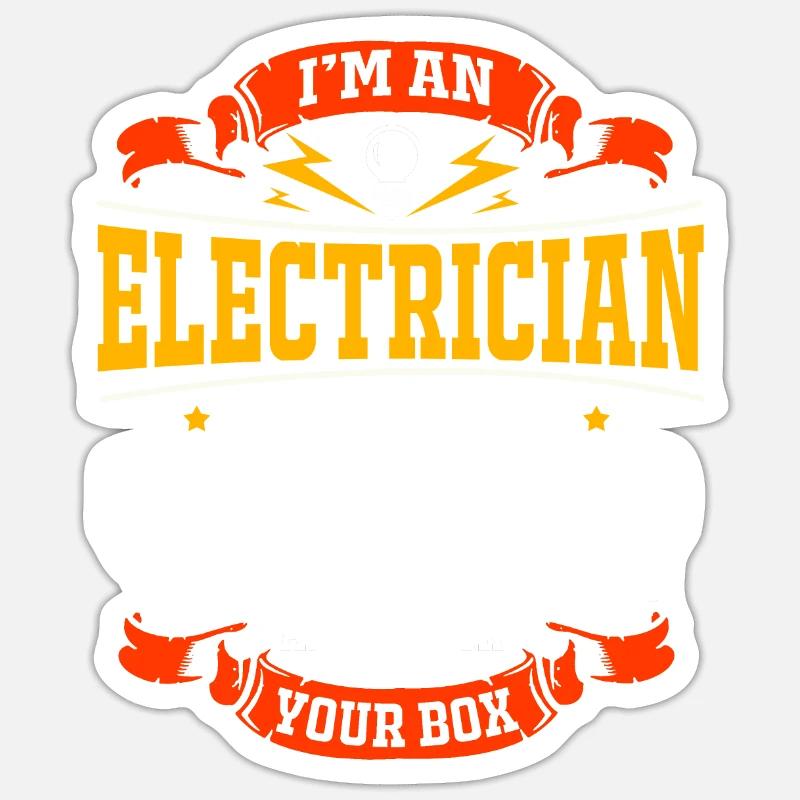 Electrician Electrical Engineering Electronics Volt Watt Sticker size S (10 x 10 cm)