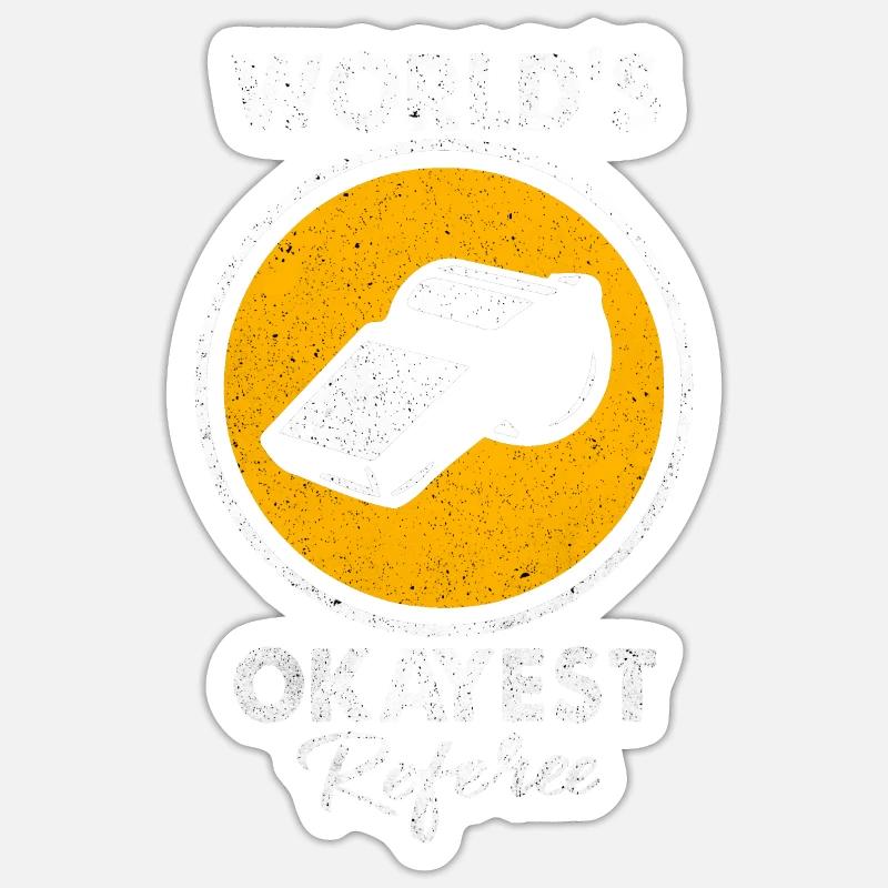 Referee - Sticker size S (10 x 10 cm) - white matte