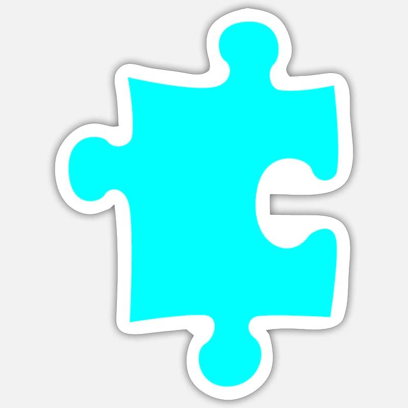 Puzzle - Sticker size S (10 x 10 cm) - white matte