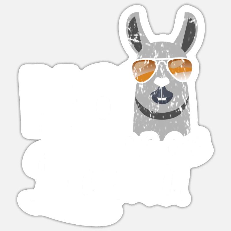 No problem - Sticker size S (10 x 10 cm) - white matte