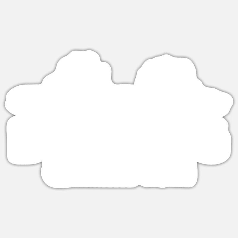 Bowling - Sticker taille S (10 x 10 cm) - blanc mat