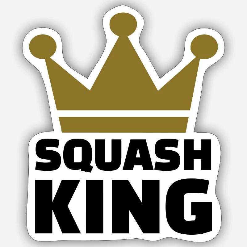 Squash King Sticker taille S (10 x 10 cm)