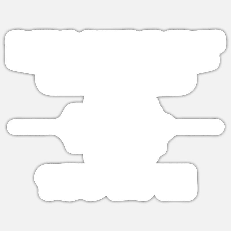Techno - Sticker taille S (10 x 10 cm) - blanc mat