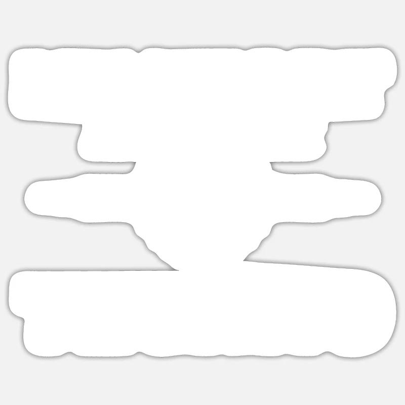 Techno - Sticker size S (10 x 10 cm) - white matte
