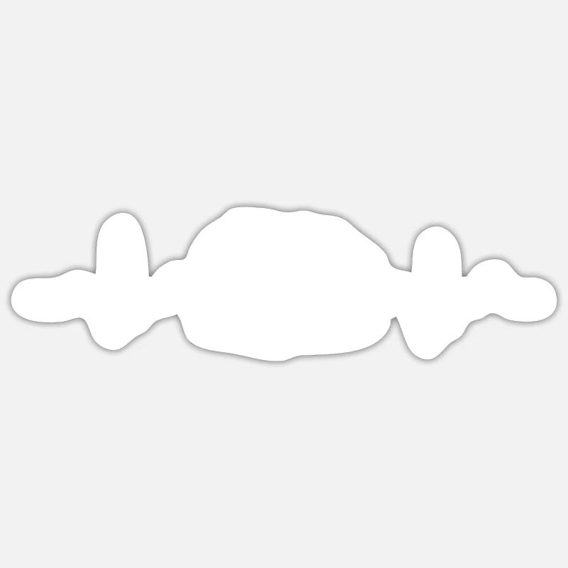 Impulsion de fréquence de hérisson - Sticker taille S (10 x 10 cm) - blanc mat